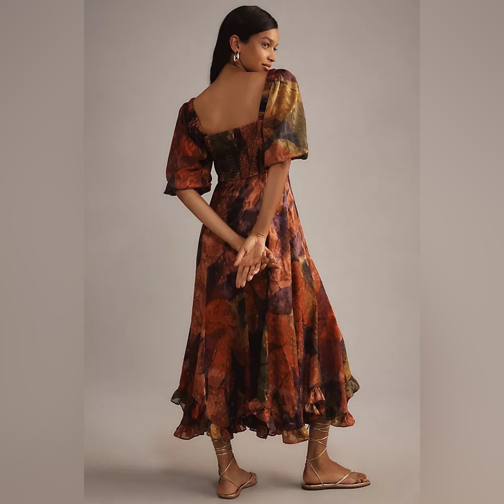 Function & Fringe Edit | Anthropologie Satin Chiffon Max Dress - Picture 3 of 5